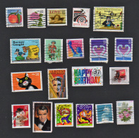 B5060 USA 1995-2004 20 Stamps ( Sc#2492,2493,2958,2905,3000f,3000I,3005,3122,3123x2,3022,3308,B2,3638,3691,3692,3825 - Usati