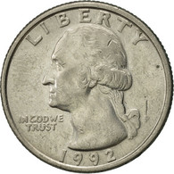 Monnaie, États-Unis, Washington Quarter, Quarter, 1992, U.S. Mint - 1932-1998: Washington
