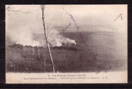 495p * STEINBACH ET CERNAY * EN FLAMMES * 1915 **!! - Cernay