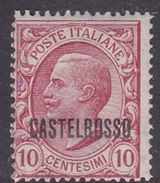 Italy-Colonies And Territories-Castelrosso S2 1922 10c Rose MNH - Emissions Générales