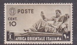 Italy-Colonies And Territories-Italian Eastern Africa S4 1938 10c Olive Brown MH - Emissioni Generali