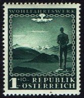 Österreich 1945, "Österreichisches Wohlfahrtswerk" , MiNr 720 ** - 1945-60 Unused Stamps