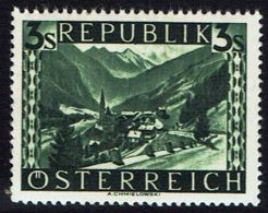 Österreich 1945, " Freimarken: Landschaften" , MiNr 769 II ** - 1945-60 Neufs