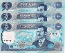 IRAQ 100 DINARS 1994 P-84b UNC 3 PCS [IQ340c] - Iraq