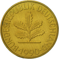 Monnaie, République Fédérale Allemande, 10 Pfennig, 1990, Berlin, SUP, Brass - 10 Pfennig