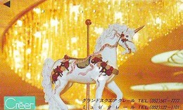 TELECARTE JAPON *  Carousel (49) Carrousel Karussel * PHONECARD Japan * TELEFONKARTE - Jeux