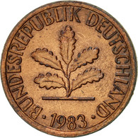 Monnaie, République Fédérale Allemande, Pfennig, 1983, Stuttgart, TTB+ - 1 Pfennig