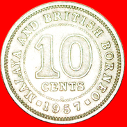 § GREAT BRITAIN: MALAYA AND BRITISH BORNEO ★ 10 CENTS 1957H! LOW START★ NO RESERVE! - Malaysia