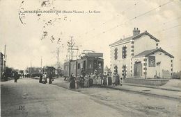 PIE 17.Des V-4899 : BUSSIERE-POITEVINE. LA GARE DES TRAMWAYS ELECTRIQUES DEPARTEMENTAUX - Bussiere Poitevine