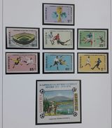 Albania 1970  Football Soccer World Cup Mexico IMPERFORATED  Block + Stamps MIchel 1418-24B Block 38B MNH - 1970 – Mexico