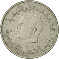 Monnaie, Tunisie, 1/2 Dinar, 1976, Paris, TTB, Copper-nickel, KM:303 - Túnez