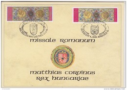 Hungary 1993 Missale Romanum Joint Issue With Belgium Souvenir Card (F4608E) Promotion - Cartoline Commemorative - Emissioni Congiunte [HK]