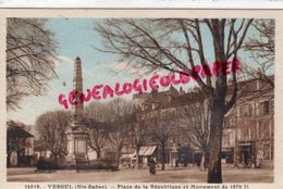 70 - VESOUL - PLACE DE LA REPUBLIQUE ET MONUMENT DE 1870-1871 - Vesoul