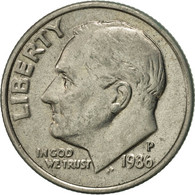 Monnaie, États-Unis, Roosevelt Dime, Dime, 1986, U.S. Mint, Philadelphie, SUP - 1946-...: Roosevelt