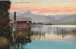 SACHSELN → Badehüsli Am Sarnersee, Schöne Abendrot-Stimmung Anno 1911 - Sachseln