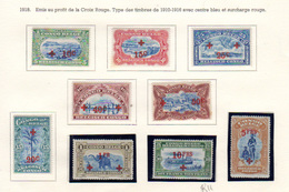 1918    Congo Belge 1918, Croix-Rouge, 72 / 77* Et 78 / 80 **, Cote 2020:   670 €, - Unused Stamps