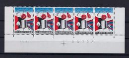 N°1313 Datumstrook 17XII64 Onpaar MNH ** POSTFRIS ZONDER SCHARNIER SUPERBE - Coins Datés