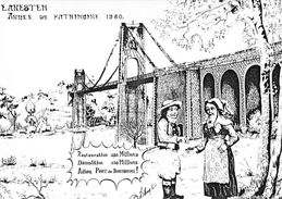 56 - LANESTER - Pont Du Bonhomme, Année Du Patrimoine 1980, Dessin De KHAMOUANE SITHONGSOUK - Lanester