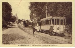 Bonsecours La Route De Condé Et La Basilique  Tram Electrique - Peruwelz