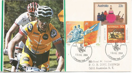 AUSTRALIE. Le Tour Cycliste De Tasmanie En 2004, Enveloppe Souvenir - Marcofilie