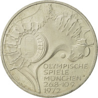 Monnaie, République Fédérale Allemande, 10 Mark, 1972, Stuttgart, SUP - Altri & Non Classificati
