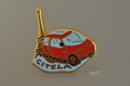 REF M1  : Pin's Pin ARTHUS BERTRAND : Theme Automobile Citroen Tour Eiffel - Arthus Bertrand