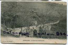 -  GENOLHAC -  Le Pont De La Gardonnette, ( Gard ), Cliché Peu Courant, Attelage, Craquelure, écrite, 1918, Scans - Autres & Non Classés