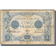Billet, France, 5 Francs, 5 F 1912-1917 ''Bleu'', 1905, 1912-08-20 - 5 F 1912-1917 ''Bleu''