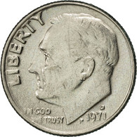 Monnaie, États-Unis, Roosevelt Dime, Dime, 1971, U.S. Mint, Denver, SUP - 1946-...: Roosevelt