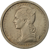 Monnaie, Madagascar, 2 Francs, 1948, Paris, SUP, Copper-nickel, KM:E2 - Madagascar