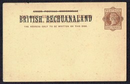 GB Postcard, Overprinted  «British Bechnualand» SPECIMEN  Unused - 1885-1964 Bechuanaland Protectorate