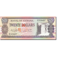 Billet, Guyana, 20 Dollars, 1966, 1989, KM:24d, NEUF - Guyana
