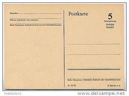 Behelfsausgabe  P 630  Postkarte  RPD MÜNCHEN 1945  Kat. 6,00 € - Emissioni D'emergenza Zona Americana