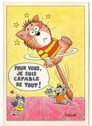 CPM  HUMOUR BARBEROUSSE  CHAT ET SOURIS    POUR VOUS JE SUIS CAPABLE DE TOUT - Barberousse