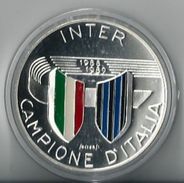 ITALIA 1989 - INTER Campione D' Italia FDC PROOF  Argento / Argent / Silver  986 / 1000 - Confezione Originale - Firma's