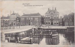 Harlingen - Noorderhaven Met Stadhuisbrug Met Volk - Harlingen