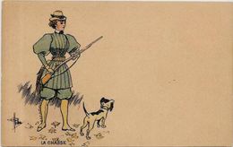 CPA Guillaume Non Circulé Art Nouveau La Chasse Chasseur - Guillaume