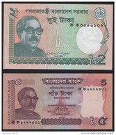 Bangladesh SET - 2 & 5 Taka 2011 - UNC - Bangladesch