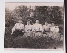 OBAIX-BUZET  FAMILLE JULES DESMARETS   CARTE PHOTO RECOUPEE FORMAT 11 X 9 - Pont-à-Celles