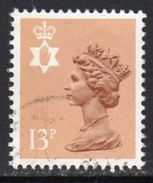 GB N. Ireland 1971-93 13p Questa Regional Machin,Type II, Used, SG 37Ea - Nordirland