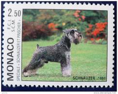 MONACO: CHIEN. Schnauzer Et Pinscher.(Yvert N°1760) . Neuf Sans Charniere ** (MNH) Emis En  1991 - Dogs