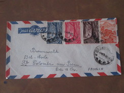 A.E.F Lettre Du 3  Avril  1950  Vers  Sainte Colombe - Covers & Documents