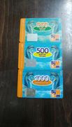 Russia-sim Sim Card G.s.m-DOLPHIN-((250,500,1000)-(3cards)-(set A)-used +1card Prepiad Free - Delfini