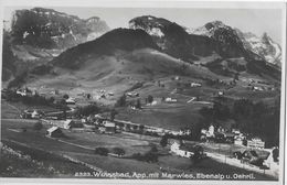 WEISSBAD → Dorfansicht Mit Marwies, Ebenalp Und Oehrli, Ca.1935 - Weissbad 