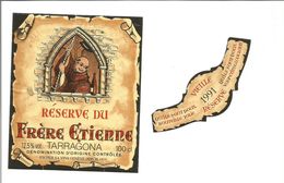 Etiquette De Vin D'ESPAGNE - Reserve Du Frère Etienne " Escher Vin Genève " 1991 - Religioni