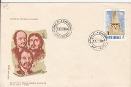 HOREA, CLOSCA AND CRISAN UPRISING ANNIVERSARY, COVER FDC, 1984, ROMANIA - FDC