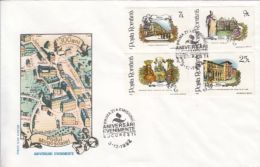 ANNIVERSARIES, BUCHAREST, ROMAN, CURTEA DE ARGES MONASTERY, ARCHITECTURE INSTITUTE, COVER FDC, 1992, ROMANIA - FDC