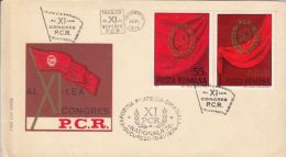 COMMUNIST PARTY CONGRESS, COVER FDC, 1974, ROMANIA - FDC