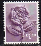 GB England 2001-2 £1.10 Cartor With Border Regional Country, Used, SG 41 - England