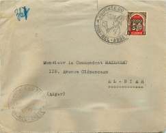 1948 Lettre Oblitérée «Journée Du Timbre 6 Mars 1948 Sidi-Bel-Abbes»  Yv 265 - Storia Postale